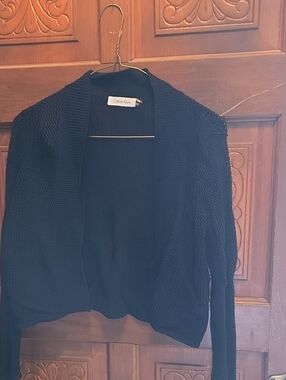 3 For $40 Calvin Klein Women's Black Open-Front Cardigan Sweater
